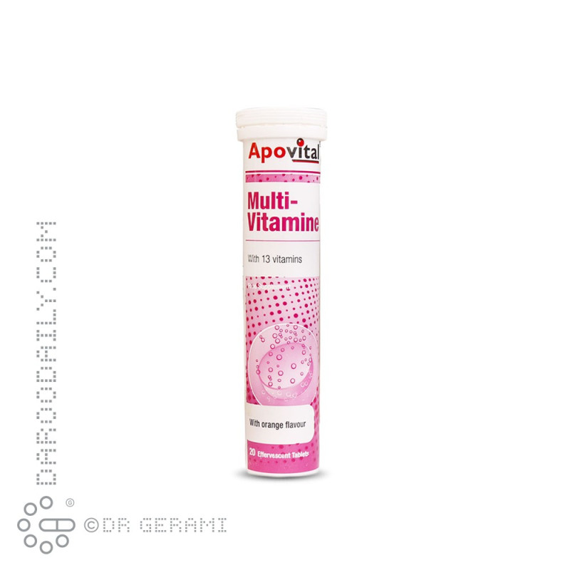 قرص جوشان مولتی ویتامین آپوویتال 20 عددی