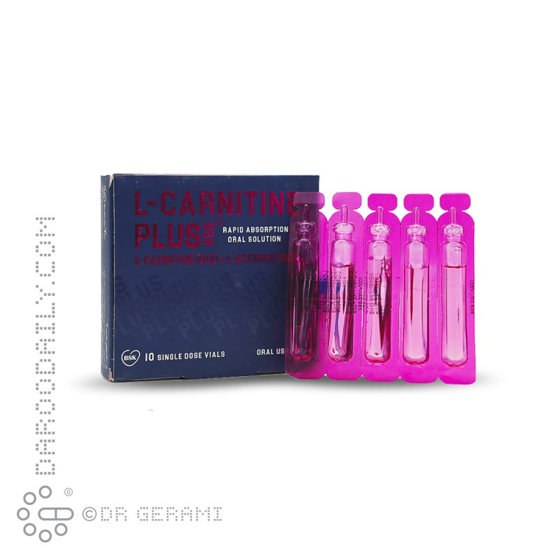 محلول خوراکی ال کارنیتین پلاس 1000 بی اس کی 10 عددی