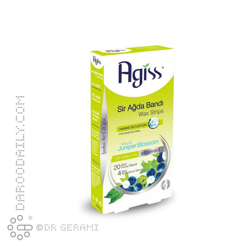 نوار موم بدن مناسب پوست های حساس آگیس 24 عددی