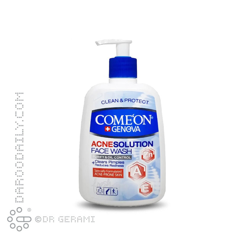 ژل شستشو صورت پوست های دارای جوش کامان 500 میلی لیتری