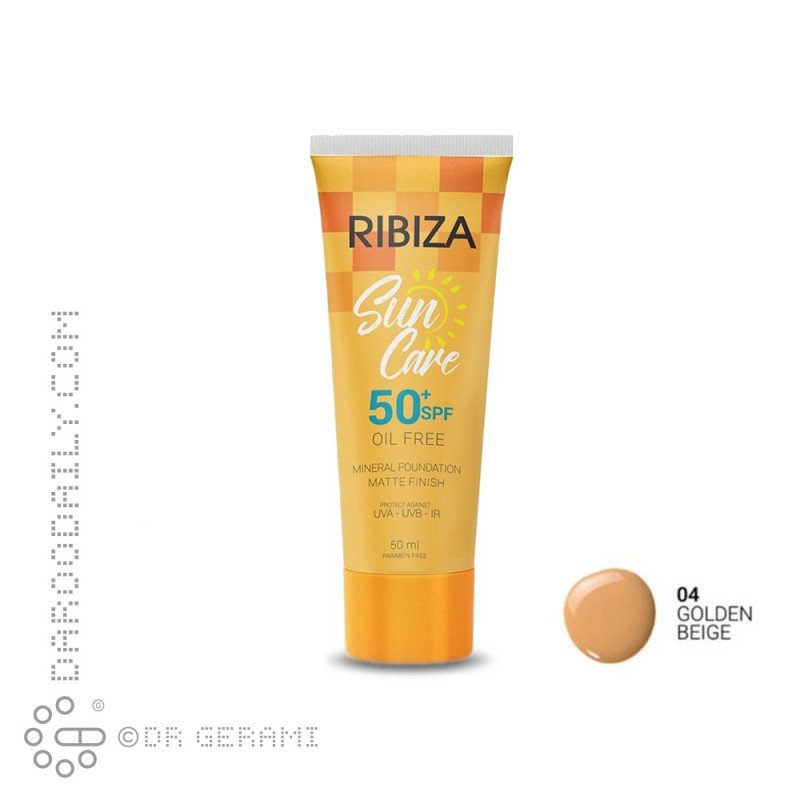 کرم ضد آفتاب بژ طلایی فاقد چربی مدل Sun Care با SPF50 ریبیزا شماره 04