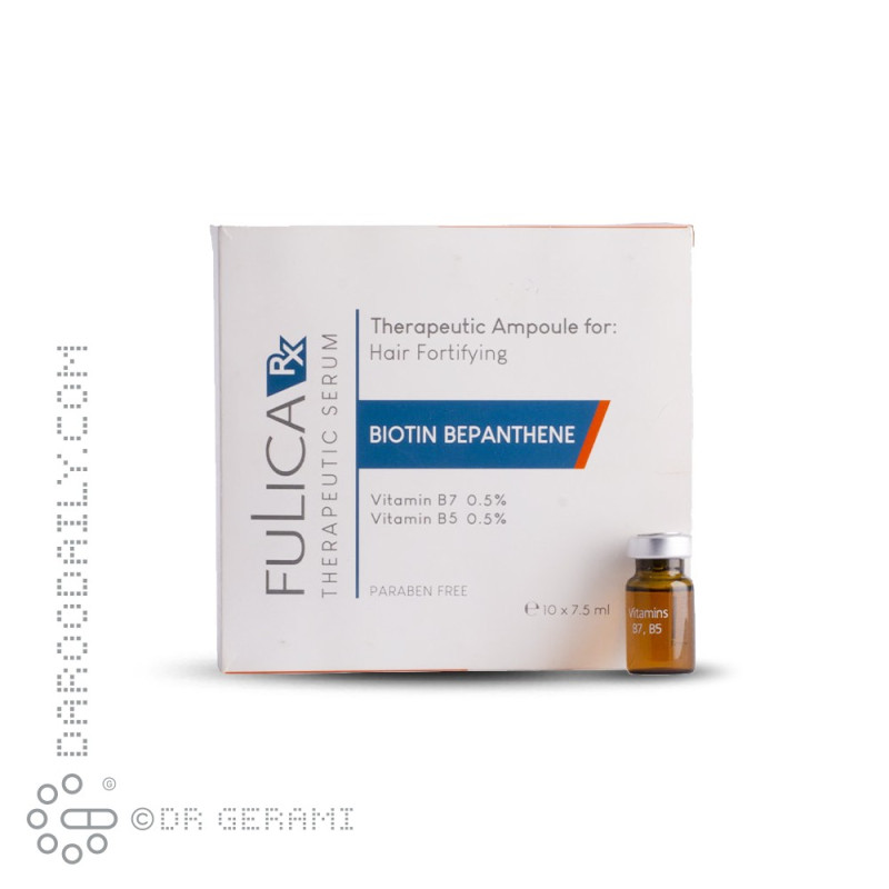سرم تک دوز تقویت کننده رشد مو حاوی بیوتین بپانتین فولیکا آر ایکس 10 عددی
