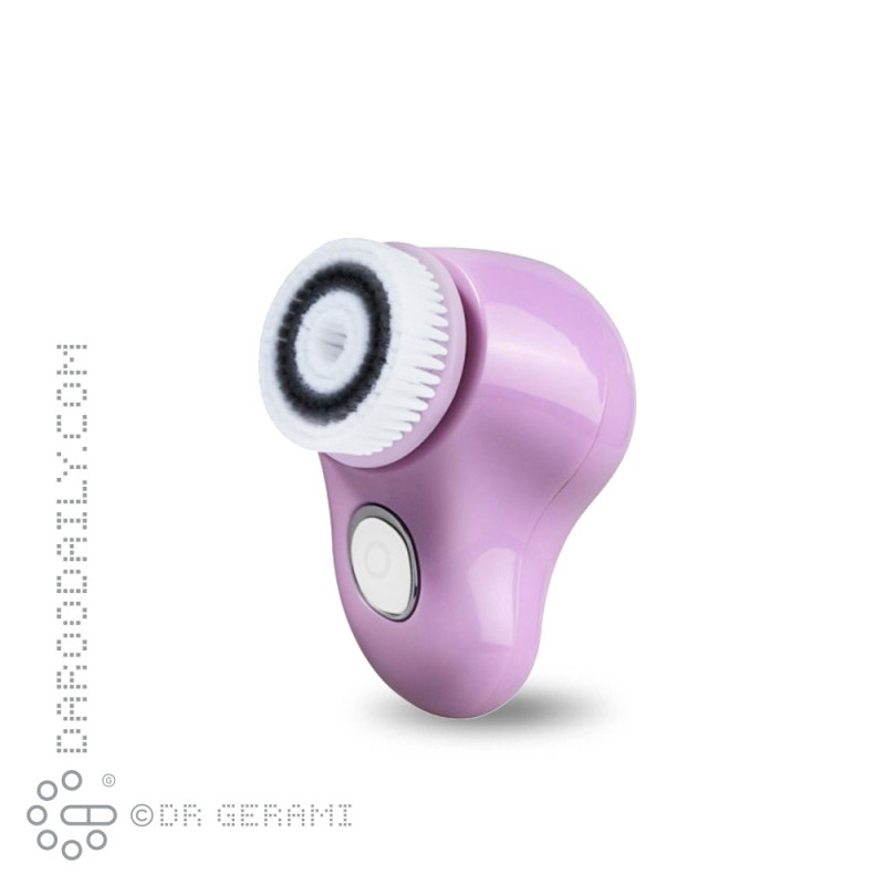 فیس براش چرخشی رنگ یاسی مدل F600 طرح دو براش اورکلین کیوت اسکین