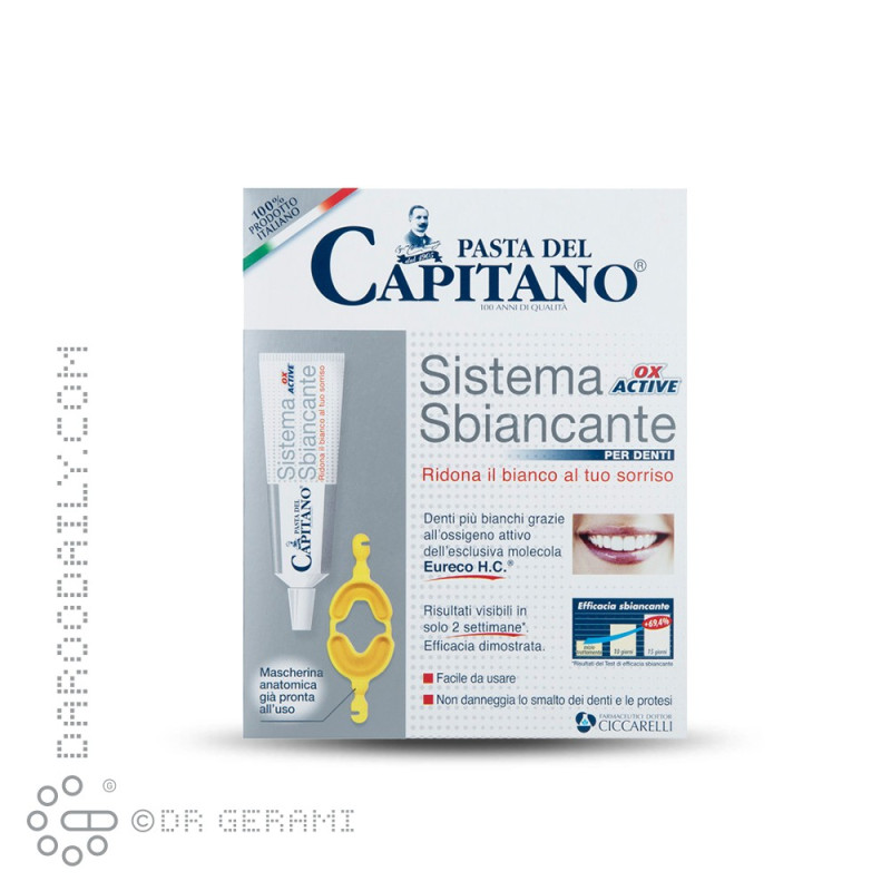 خمیر دندان سفید کننده فعال دندان پاستا دل کاپیتانو 50 میلی لیتری