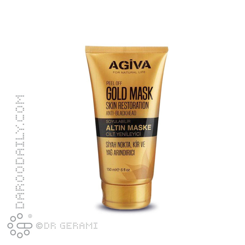 ماسک پیل آف صورت مدل Gold آگیوا 150 میلی لیتری