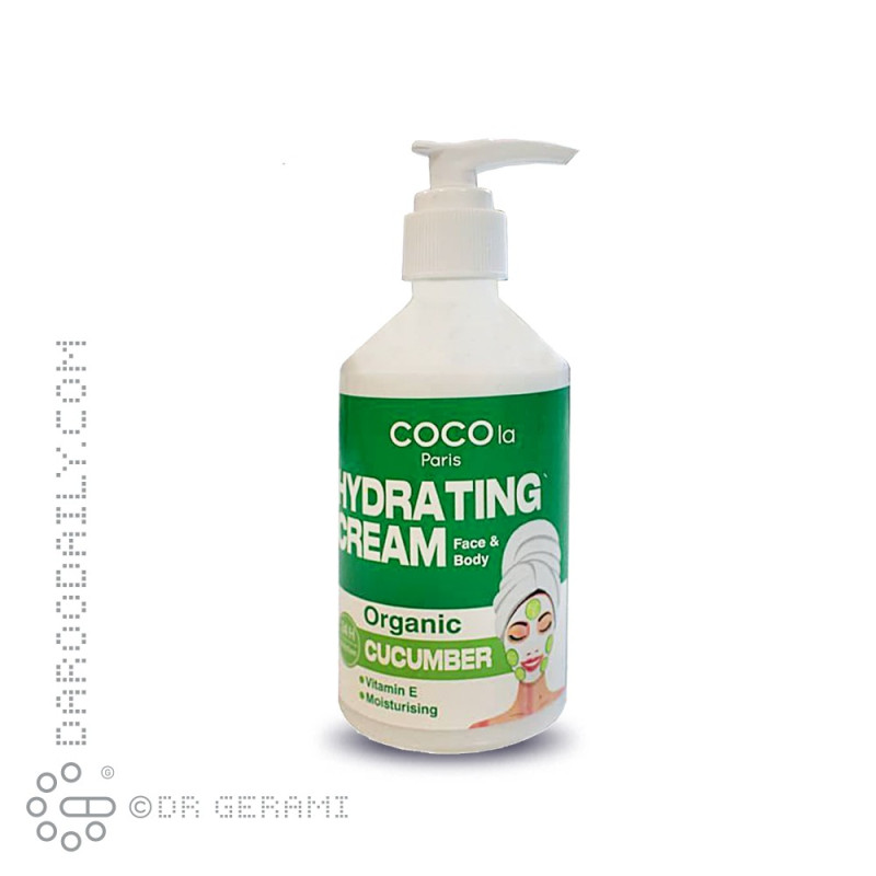 کرم آبرسان حاوی عصاره خیار کوکولا پاریس 250 میلی لیتری