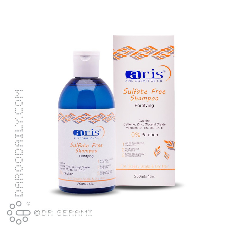 شامپو تقویت کننده پوست سر چرب و موهای خشک آریس 250 میلی لیتری