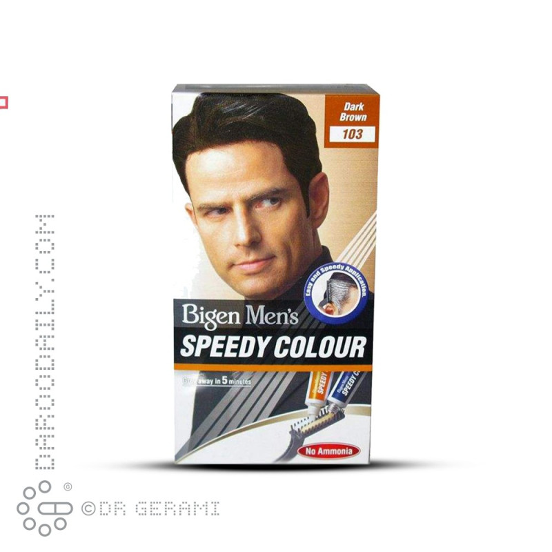 رنگ مو قهوه ای تیره آقایان مدل Speedy Color بیگن هویو شماره 103