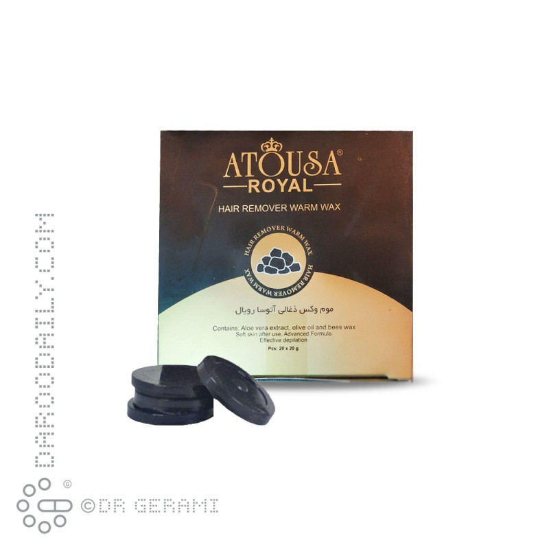 موم وکس ذغالی آتوسا رویال 20 عددی