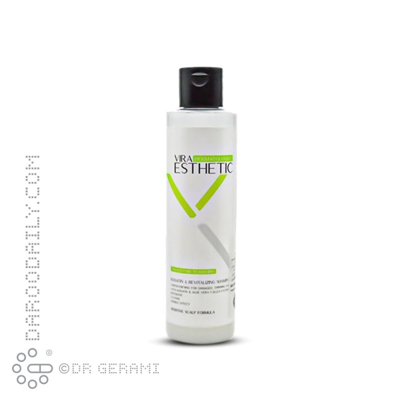 شامپو تقویت کننده مو حاوی کراتین ویرا استتیک 200 میلی لیتری