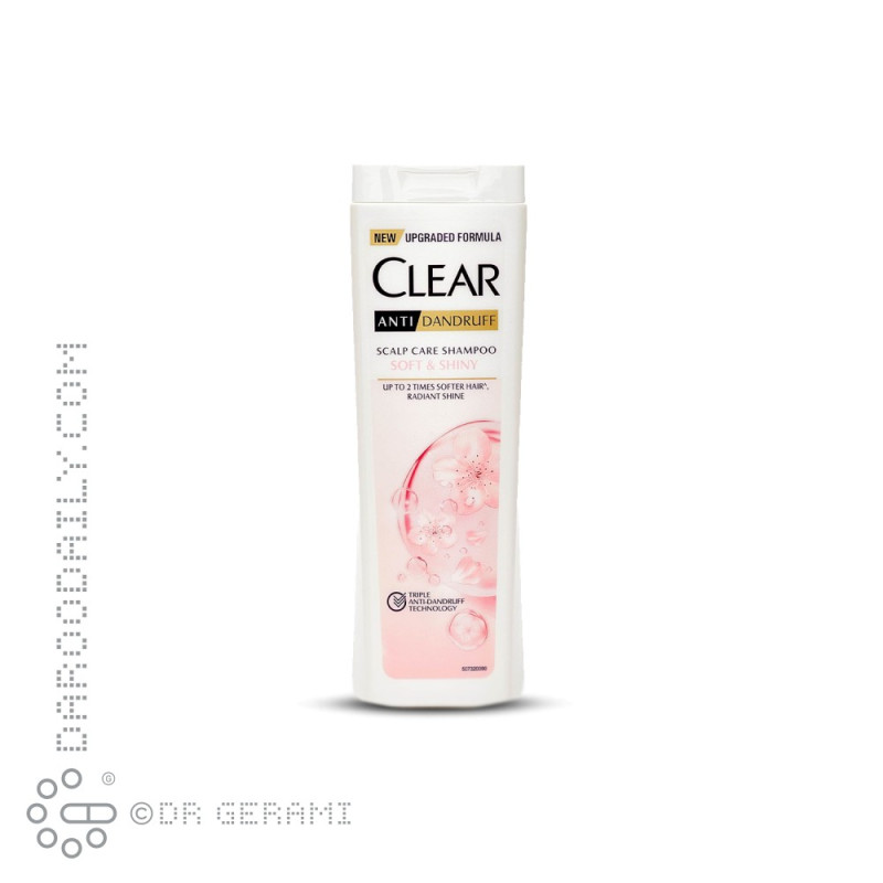 شامپو ضد شوره مو بانوان مدل Soft & Shiny کلیر 200 میلی لیتری