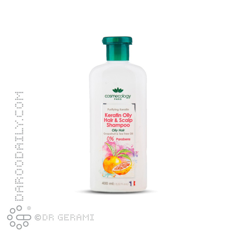 شامپو کراتینه کنترل کننده چربی مو کاسمکولوژی 400 میلی لیتری