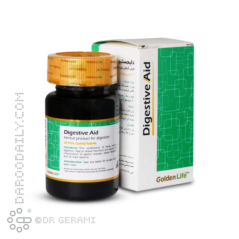 قرص دایجستیو اید گلدن لایف 30 عددی
