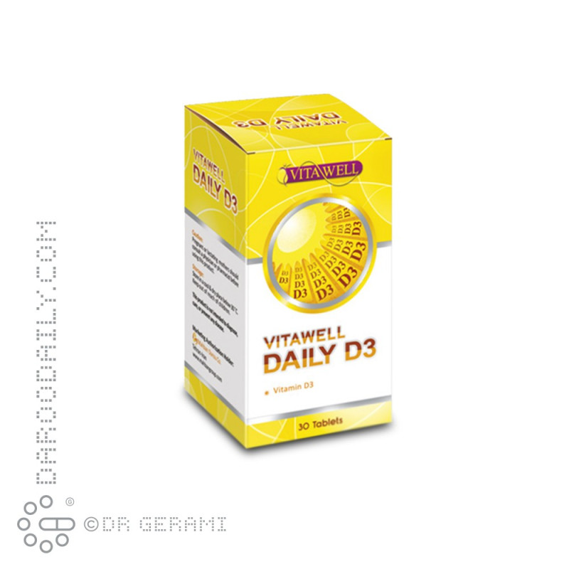 قرص دیلی D3 ویتاول 30 عددی