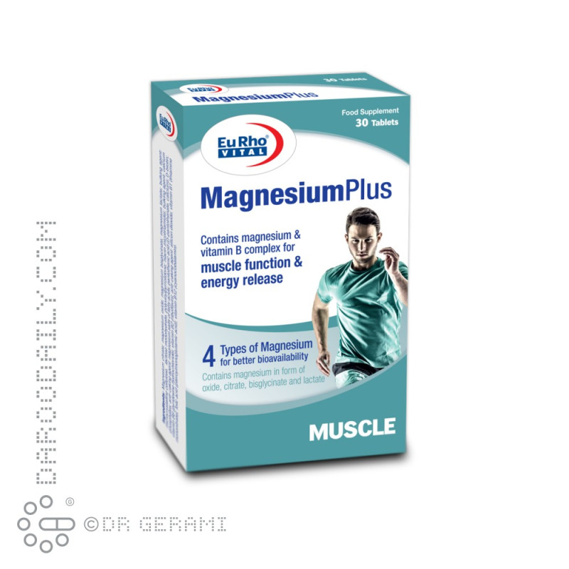 قرص منیزیم پلاس یوروویتال 30 عددی