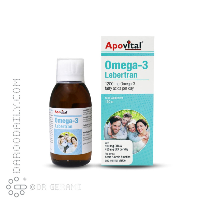 شربت امگا ۳ آپوویتال ۱۵۰ میلی لیتری