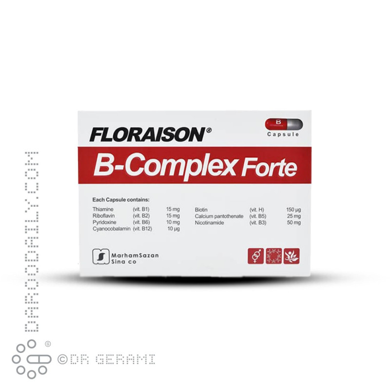 کپسول ب کمپلکس فورت فلوریسون مرهم سازان سینا 30 عددی