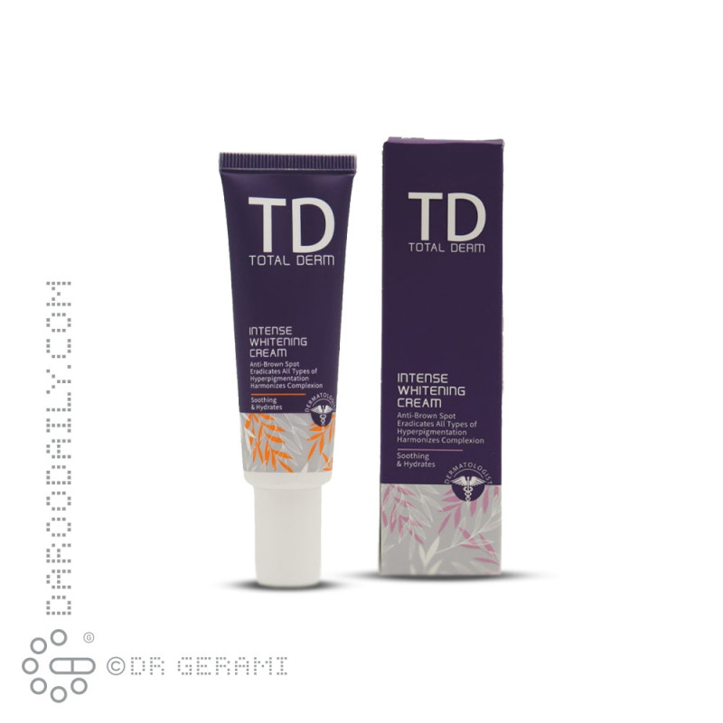 کرم روشن کننده و ضد لک پوستی توتال درم 30 میلی لیتری