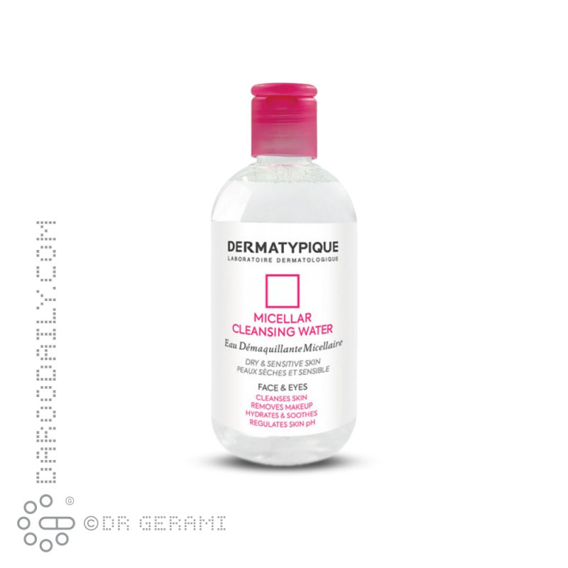 محلول میسلار واتر پاک کننده آرایش پوست خشک و حساس درماتیپیک 250 میلی لیتری