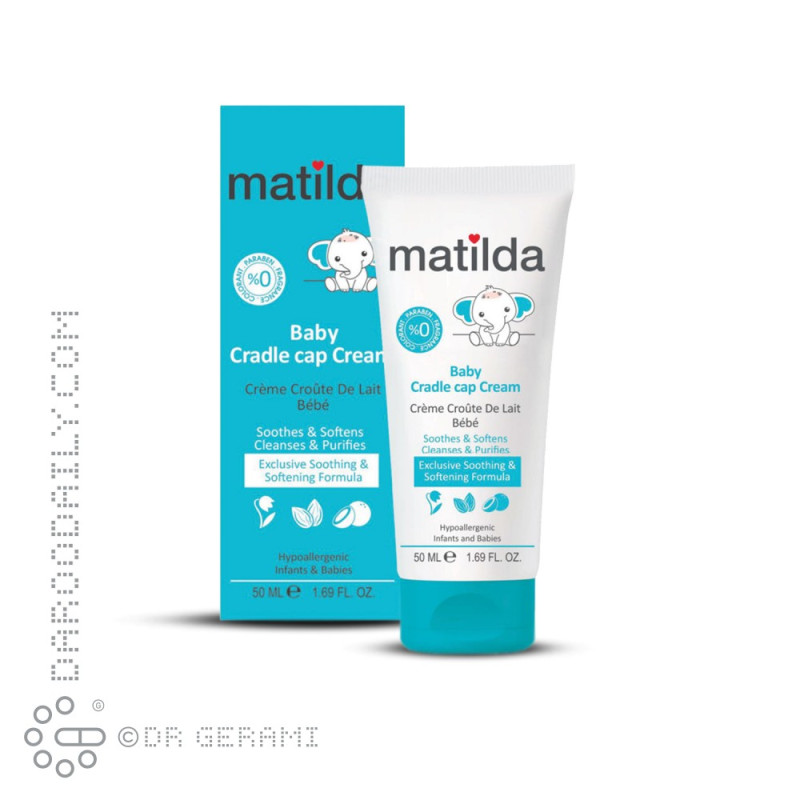 کرم رفع پوسته و چربی کف سر کودکان مدل Cradle Cap ماتیلدا 50 میلی لیتری