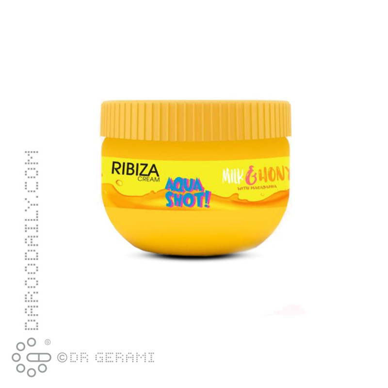 کرم مرطوب کننده دست و صورت حاوی شیر و عسل ریبیزا 300 میلی لیتری