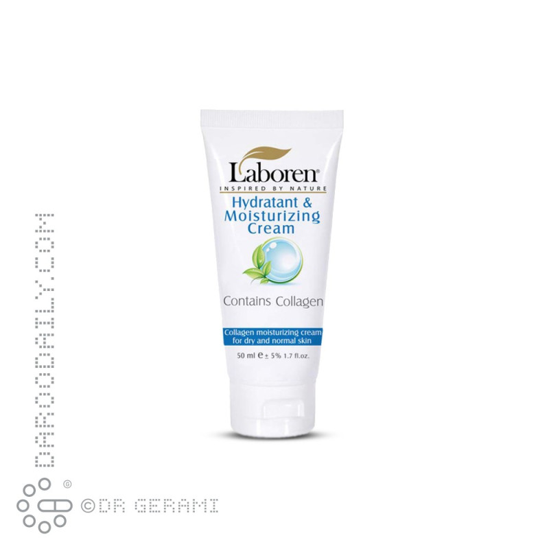کرم مرطوب کننده و آبرسان بی رنگ پوست خشک حاوی کلاژن لابورن 50 میلی لیتری