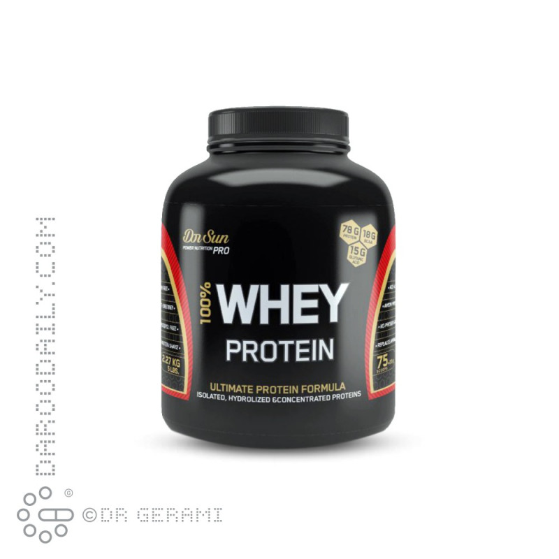 پودر پروتئین وی شکلاتی دکتر سان ۲۲۷۰ گرمی