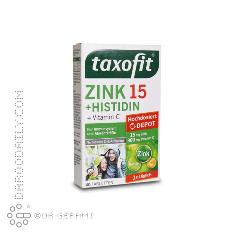 قرص زینک 15 و هیستیدین تاکسوفیت 40 عددی