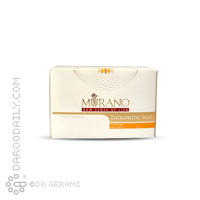 صابون پوست چرب سولفور و روغن درخت چای مورانو 100 گرمی