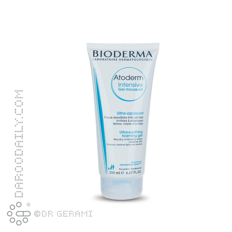 ژل فوم شوینده پوست خشک و حساس مدل Atoderm Moussant بایودرما 200 میلی لیتری
