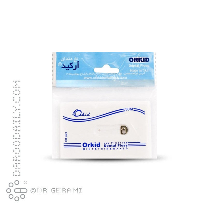 نخ دندان معمولی کارتی ارکید 50 متری
