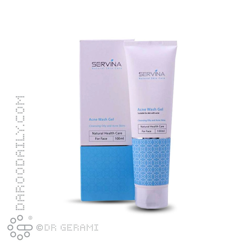 ژل شستشو صورت پوست چرب و دارای آکنه سروینا 100 میلی لیتری