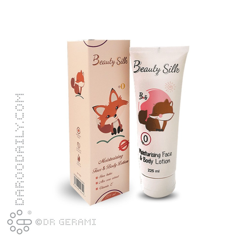 لوسیون صورت و بدن کودک بیوتی سیلک 225 میلی لیتری