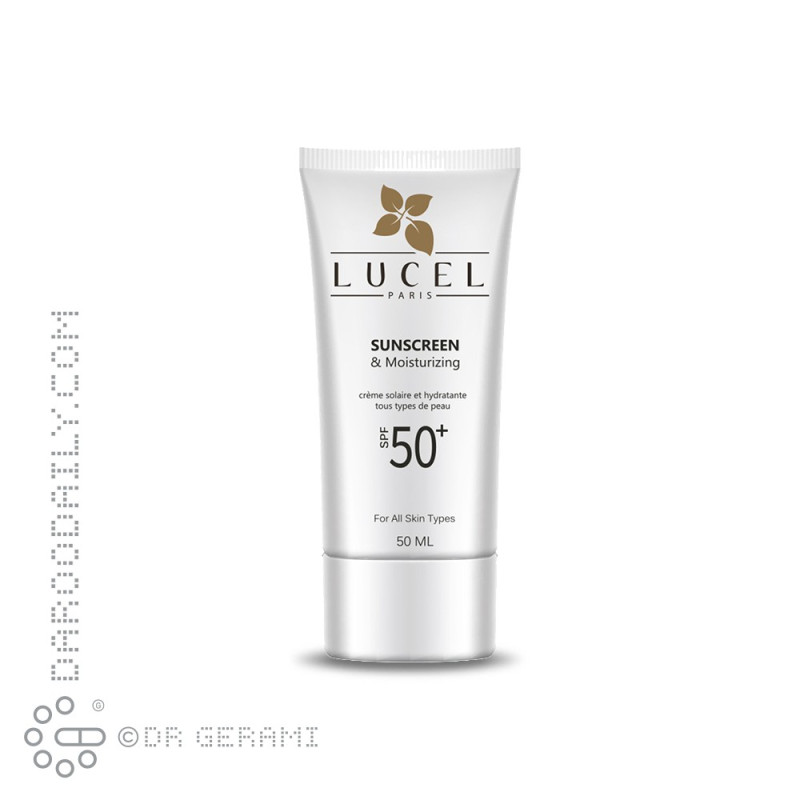 کرم ضد آفتاب مرطوب کننده بی رنگ SPF50 لوسل 50 میلی لیتری