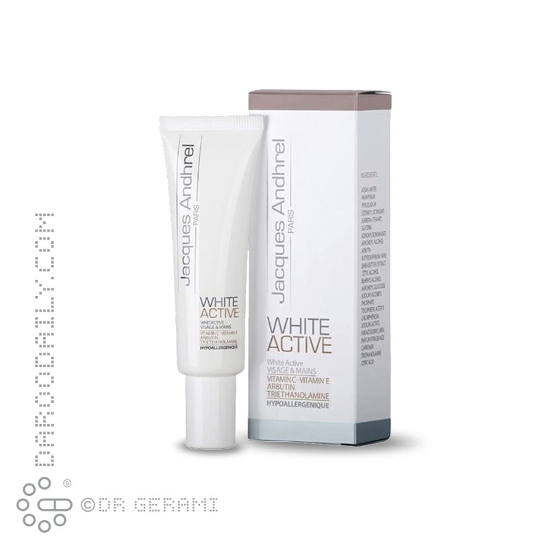 کرم ضد لک و روشن کننده مدل White Active ژاک آندرل پاریس 30 میلی لیتری