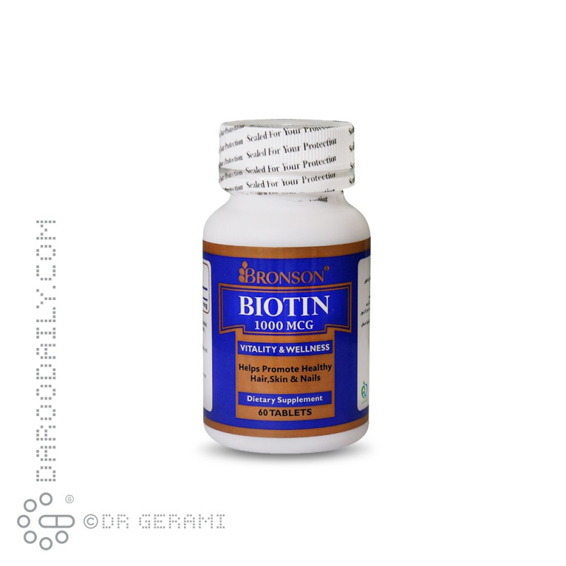 قرص بیوتین 1000 میکروگرمی برونسون 60 عددی