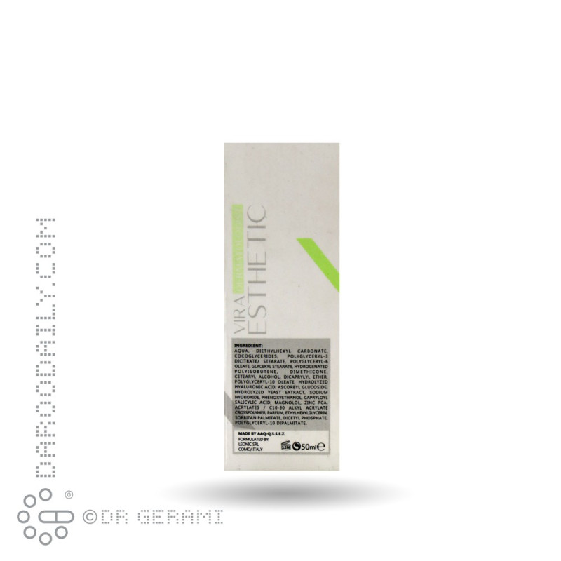 کرم مرطوب کننده و جمع کننده منافذ پوست چرب ویرا استتیک ۵۰ میلی لیتری