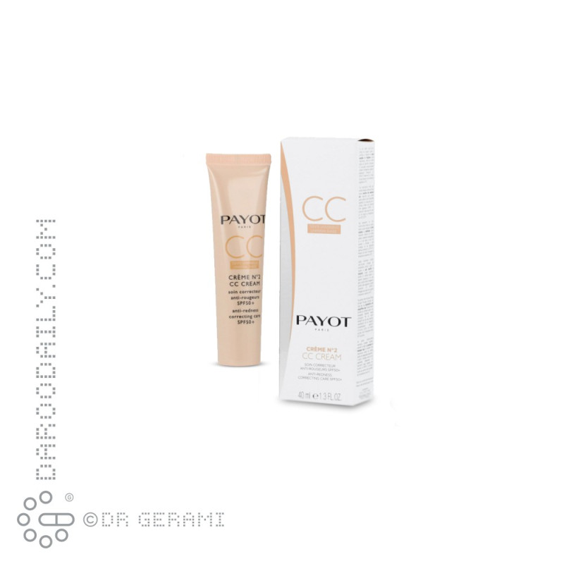 سی سی کرم بژ طبیعی ضد قرمزی پوست SPF50 پایو شماره 2