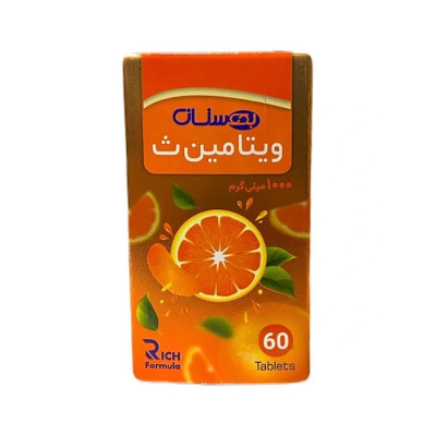 قرص ویتامین C 1000 میلی‌گرم بهستان 60 عددی