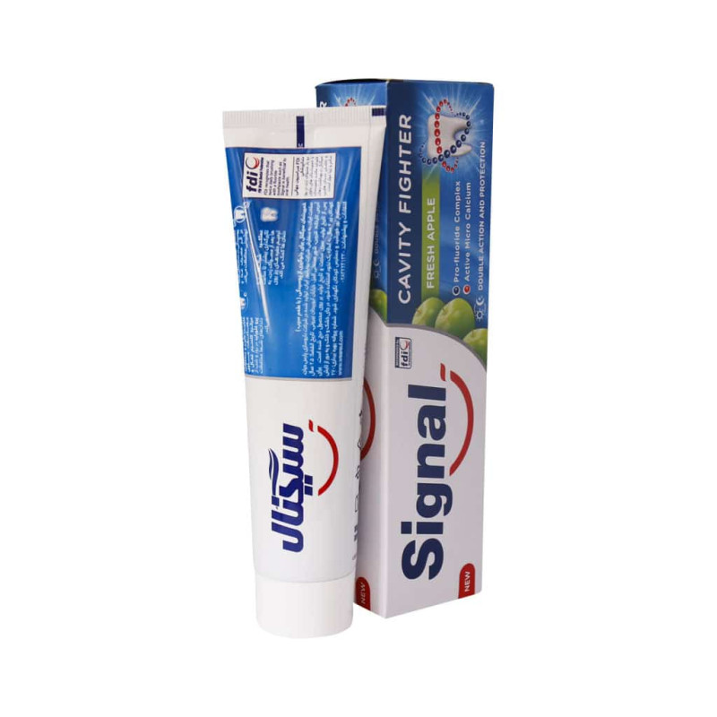 خمیر دندان ضد پوسیدگی با طعم سیب سیگنال 100 میلی لیتری