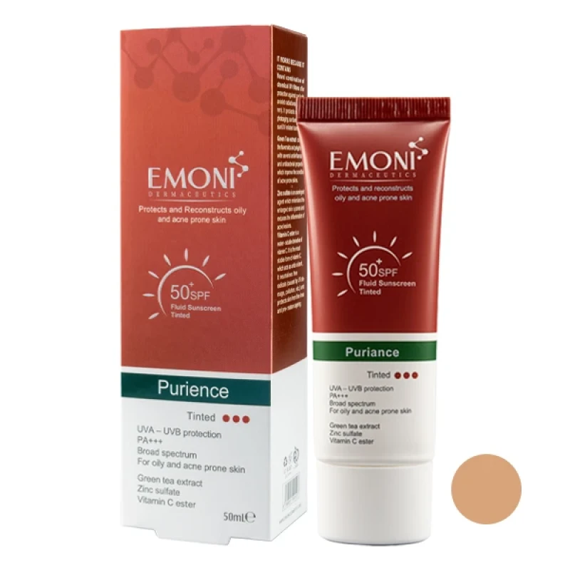 فلوئید ضد آفتاب رنگی امونی درماسیوٹیکس مناسب پوست های چرب