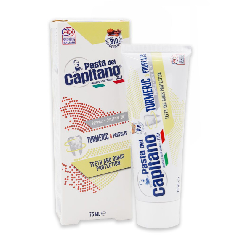 خمیر دندان کاپیتانو زردچوبه پاستا دل 75 میلی‌لیتر