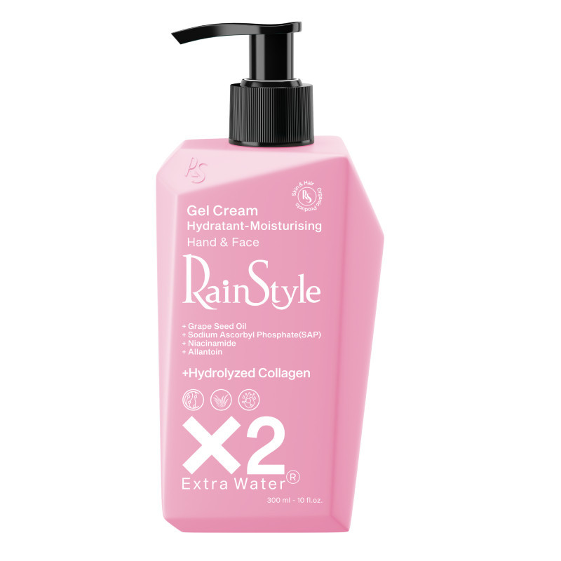 ژل کرم آبرسان رین استایل حاوی کلاژن مناسب انواع پوست 300 میلی‌لیتر