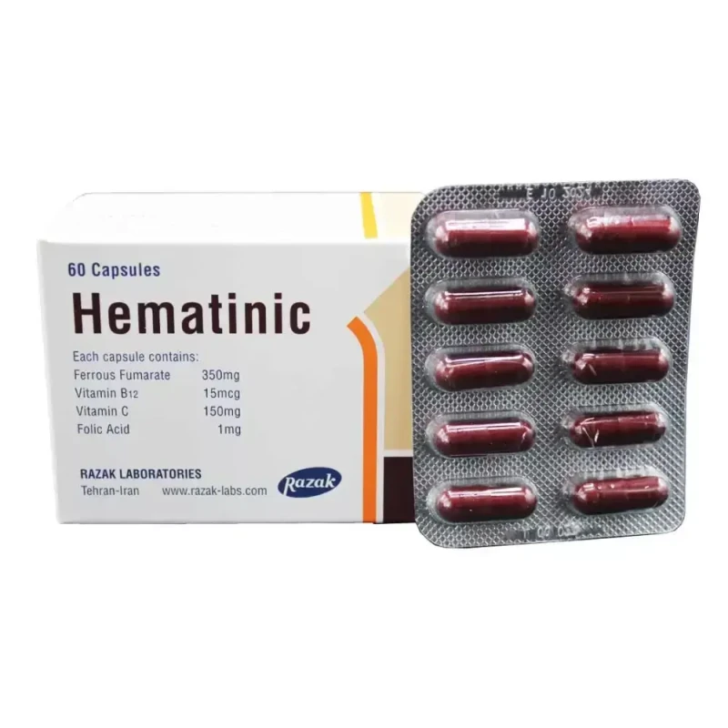 کپسول هماتینیک رازک 60 عددی