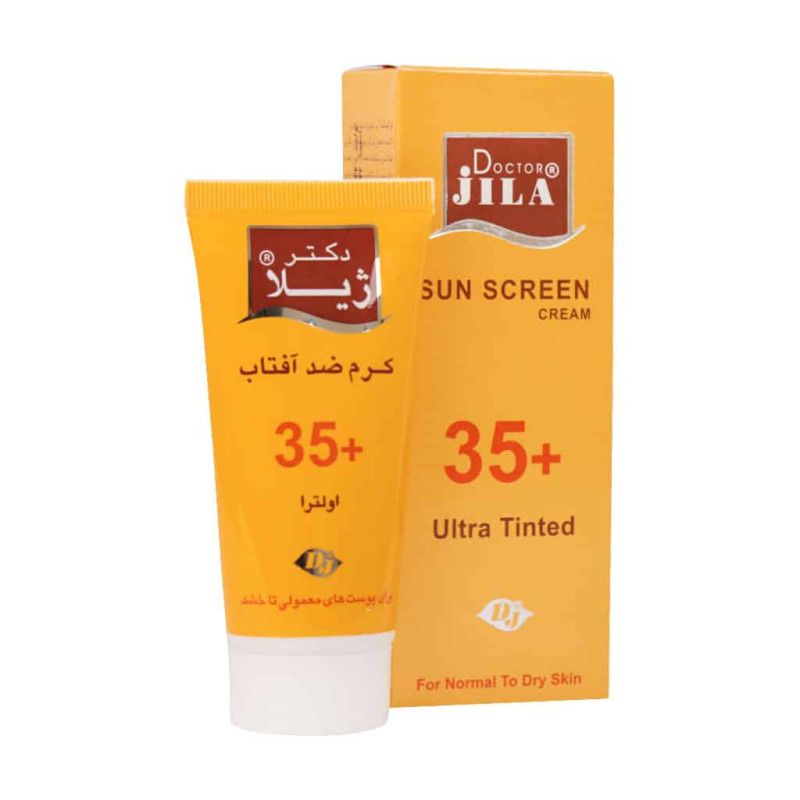 کرم ضد آفتاب رنگی پوست معمولی و خشک SPF35 دکتر ژیلا ۵۰ میلی لیتری