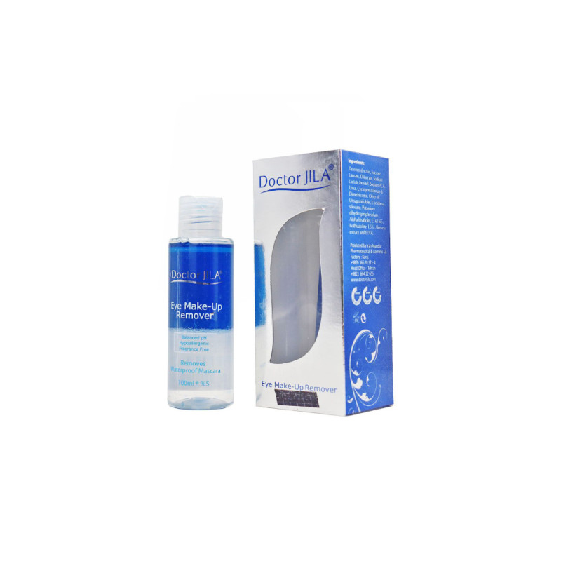 محلول دو فاز پاک کننده آرایش دور چشم دکتر ژیلا 125 گرمی