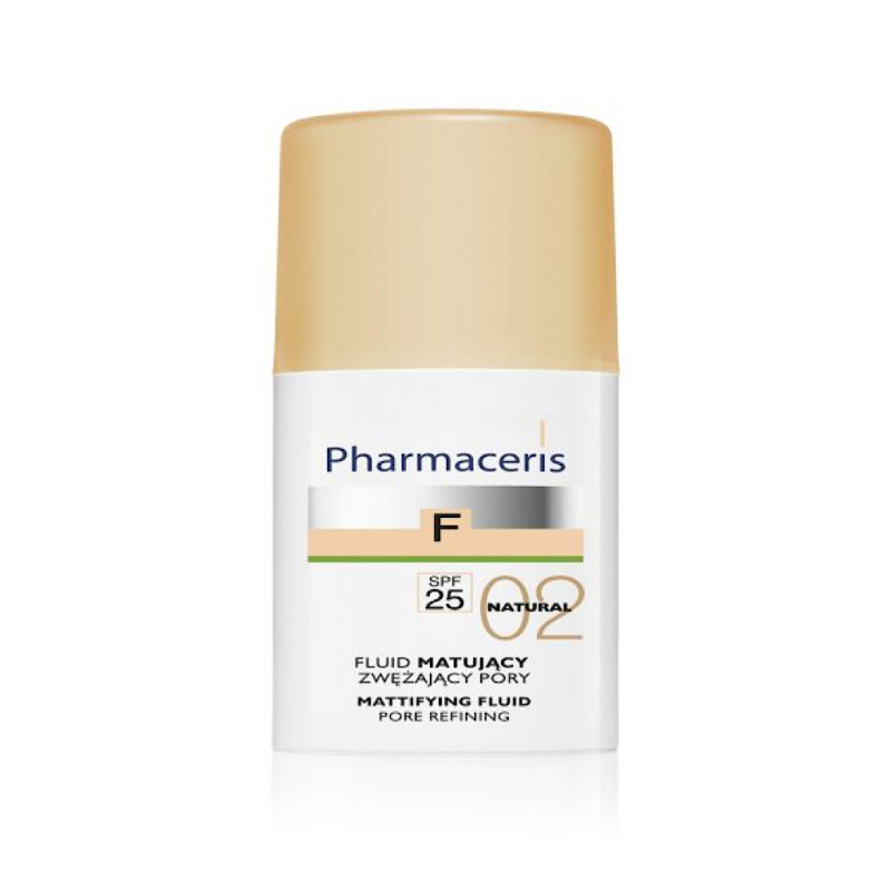 فلوئید مات کننده طبیعی SPF25 فارماسریز شماره 02