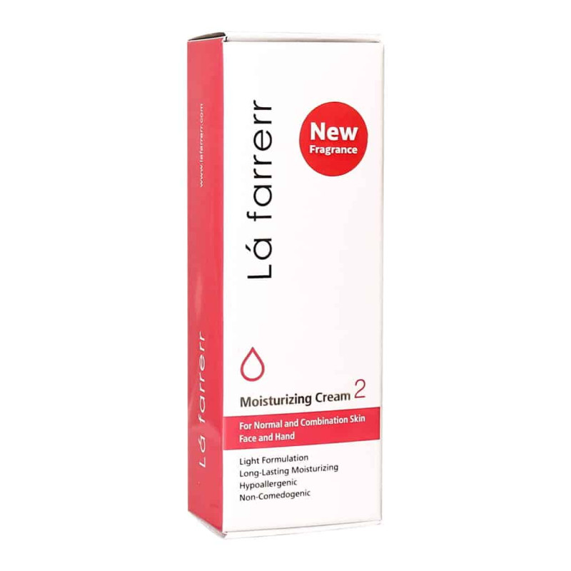 کرم مرطوب کننده پوست نرمال و مختلط دست و صورت لافارر 75 میلی لیتری