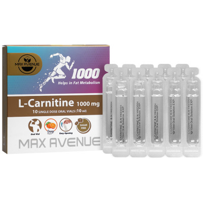 ویال خوراکی ال کارنیتین 1000 میلی‌گرم وانا دارو گستر 10 عددی