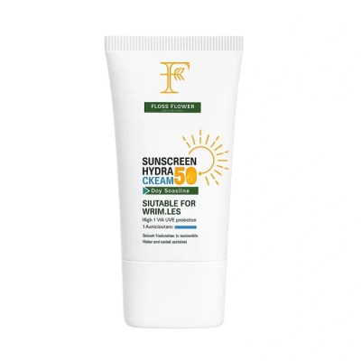 فلوئید ضد آفتاب بی رنگ فلوس فلاور SPF50 پوست خشک و حساس ۵۰ میل